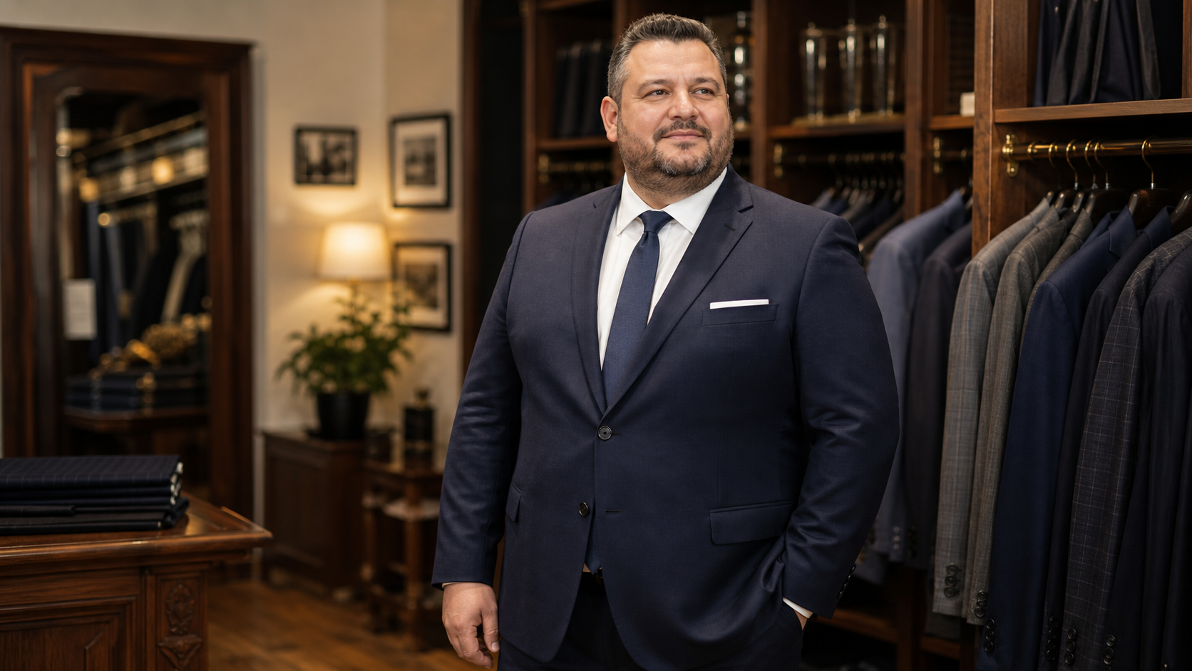 Extra méretű öltöny — elegáns megjelenés